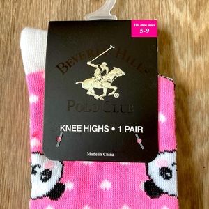 Cute knee High panda socks.